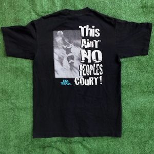 VINTAGE NO FEAR SINGLE STITCH BLACK GRAPHIC TSHIRT SZ M